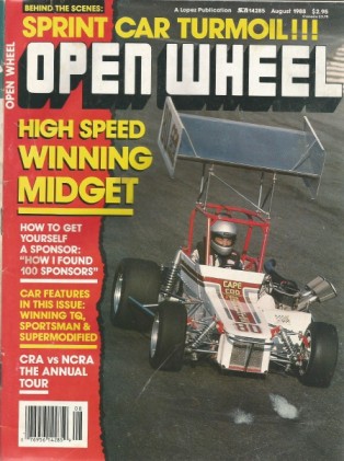 OPEN WHEEL 1988 AUG - MANZY SUPER, FAVULLI?S MIDGET, LINBALD TQ, CRA/NCRA